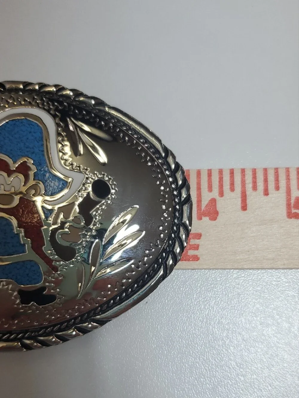 Vintage Looney Tunes Yosemite Sam Handcrafted Belt Buckle 1988